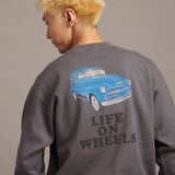 SCHOTT-LIFE ON WHEELS CREW　SWEAT