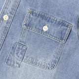 ALCARZA/アルカーザ ダメージデニムシャツ LS