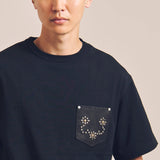 SCHOTT-DEER STUDS T-SHIRT FLOWER