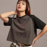 GA HEART ﾗｸﾞﾗﾝTEE ﾗｲﾝｽﾄｰﾝ