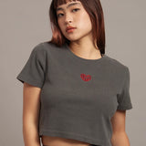 GA HEART ﾘﾌﾞｼｮｰﾄTEE