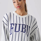 FUBU-Stripe Knit Pullover