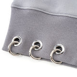 SupBaby by SUPPLIER/サプベイビー バイ サプライヤー Multiple Cross Rhinestone Pierced Zip Hoodie