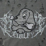 GALFY/ガルフィー 犬ダメージロンTee