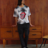 【The Rolling Stones×JACKROSE】 切替･ラインストーン･SSTEE