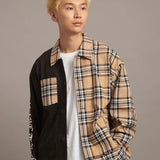 GA CHECK＆SUEDE SEPARATE SHIRTJKT