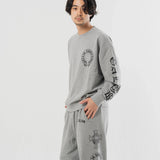 GA Cross 刺繍-Print Crew