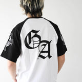GA Raglan 刺繍&Print S/S Tee