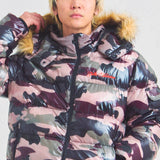 GA SHINY FUR PUFF-JACKET