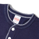 Healthknit/ヘルスニット INDIGO HENLEY NECK SHORT SLEEVE TEE