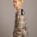 GA CHECK＆SUEDE SEPARATE SHIRTJKT