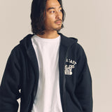 CH-REVERSE WEAVE ZIP HOODED SWEAT