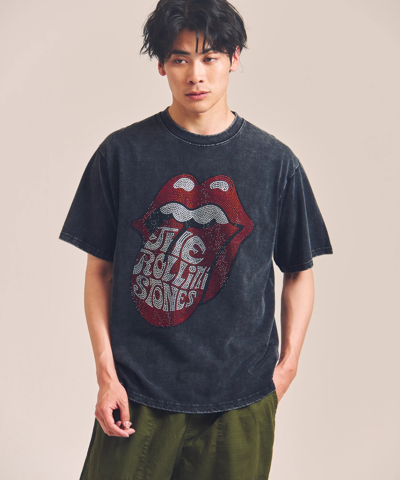 B-TRS-Lips&Tongue ラインストーン-SSTEE – JACKROSE