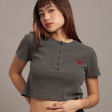 GA HEART ﾘﾌﾞｼｮｰﾄ丈ﾍﾝﾘｰTEE