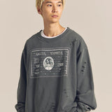 GA PIG裏毛-BLACK CARD CREW