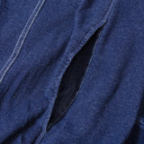 GA 切替DENIM ZIP HOODIE