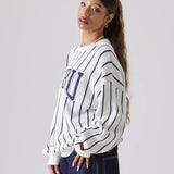 FUBU-Stripe Knit Pullover