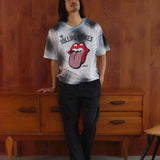 【The Rolling Stones×JACKROSE】 切替･ラインストーン･SSTEE