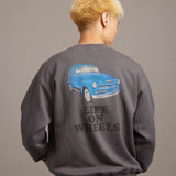 SCHOTT-LIFE ON WHEELS CREW　SWEAT