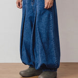 AG-Unbalance Long Tuck Denim Balloon Pants/アングラン アンバランスロングタックデニムバルーンパンツ