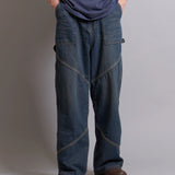 CPGN STUDIO-Oblique incision Carpenter Pants