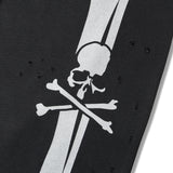 VANSON×MASTERMIND WORLD/バンソン×マスターマインドワールド ダメージ 裏毛ロングパンツ