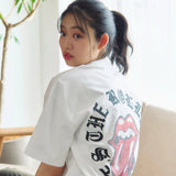 【The Rolling Stones×JACKROSE】 シルケット天竺・リップス&タン・ラインストーンSSTEE