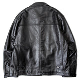 SKOOKUM.JE LAMB LEATHER CAR COAT