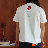 【The Rolling Stones×JACKROSE】 シルケット天竺・ロゴ・ラインストーンSSTEE