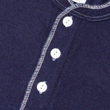 Healthknit/ヘルスニット INDIGO HENLEY NECK SHORT SLEEVE TEE