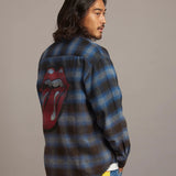 B-TRS グラデブリーチオンブレチェックシャツ