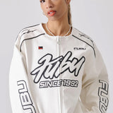 FUBU-Faux Leather Racing Jacket