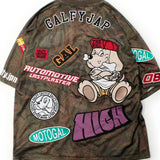 GALFY/ガルフィー ワッペンだらけでハイになってる SS Tee
