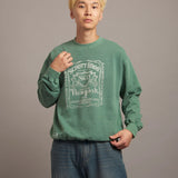 SCHOTT-SQUARE LOGO CREW SWEAT