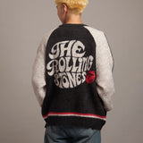 B-TRS SHAGGY KNIT JQ CARDIGAN