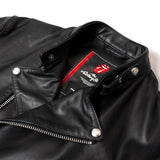 【THE ROLLING STONES×JACKROSE】 COW LEATHER SEMI DOUBLE STAND RIDERS