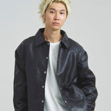 SCHOTT-LEATHER COACH JACKET