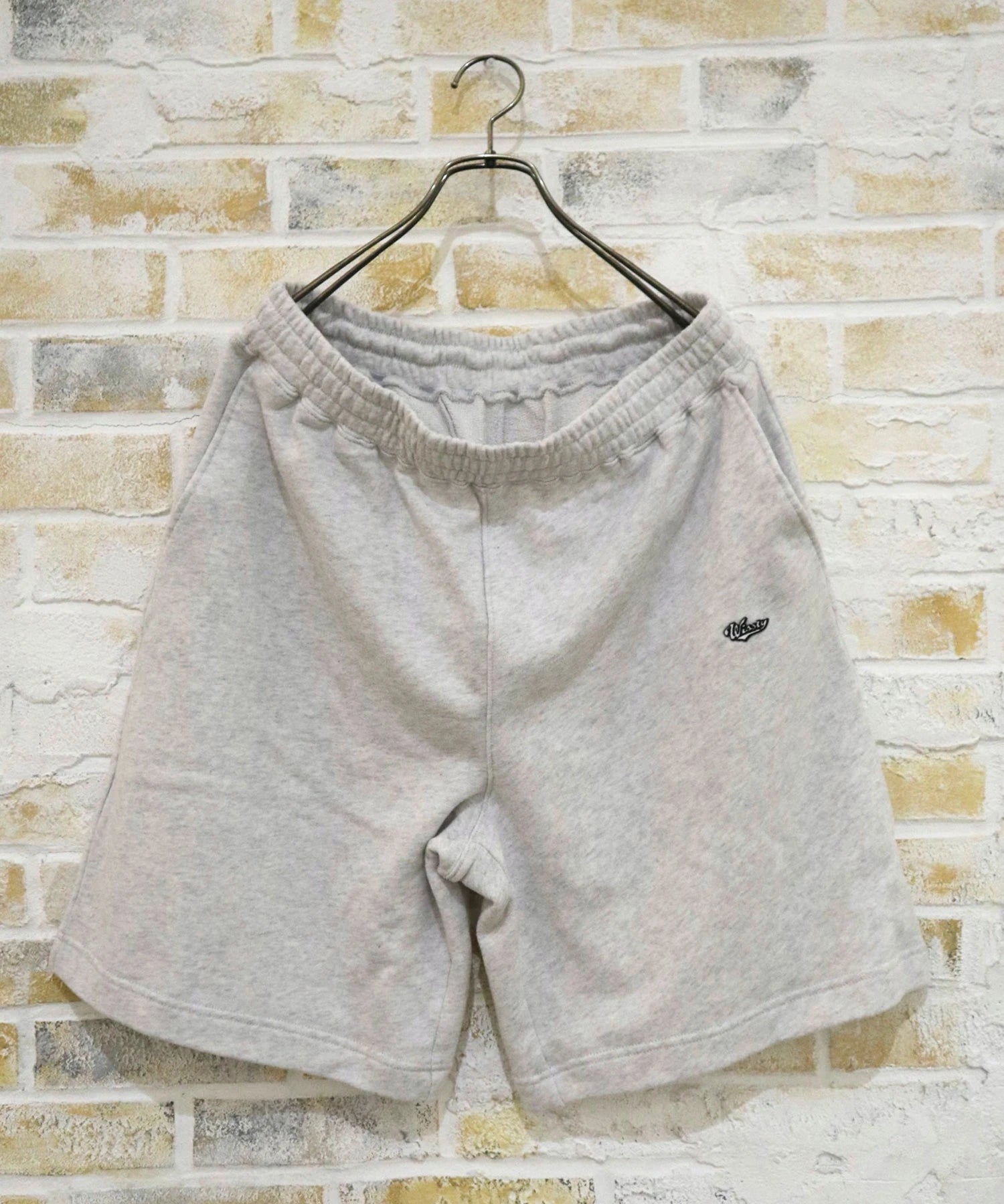 wissty-ロゴ刺繍スウェットショーツ
