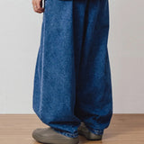 AG-Unbalance Long Tuck Denim Balloon Pants/アングラン アンバランスロングタックデニムバルーンパンツ