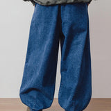 AG-Unbalance Long Tuck Denim Balloon Pants/アングラン アンバランスロングタックデニムバルーンパンツ