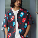 【The Rolling Stones×JACKROSE】 総柄･リップス&タン SSシャツ