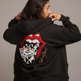 B-TRS 裏起毛サガラ刺繍ジップパーカ