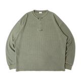SEABEES/シービーズ TCワッフル ヘンリーネック・LSTEE