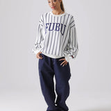 FUBU-Stripe Knit Pullover