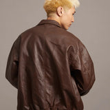 JE- ヴィ-ガンレザー・ A-2 JACKET