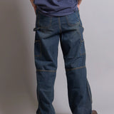 CPGN STUDIO-Oblique incision Carpenter Pants