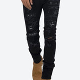 mnml【ミニマル】-X165 PAISLEY SKINNY FIT DENIM