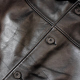 SKOOKUM.JE LAMB LEATHER CAR COAT