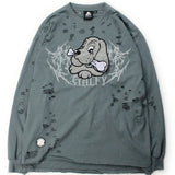 GALFY/ガルフィー 犬ダメージロンTee