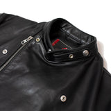 【THE ROLLING STONES×JACKROSE】 COW LEATHER SEMI DOUBLE STAND RIDERS